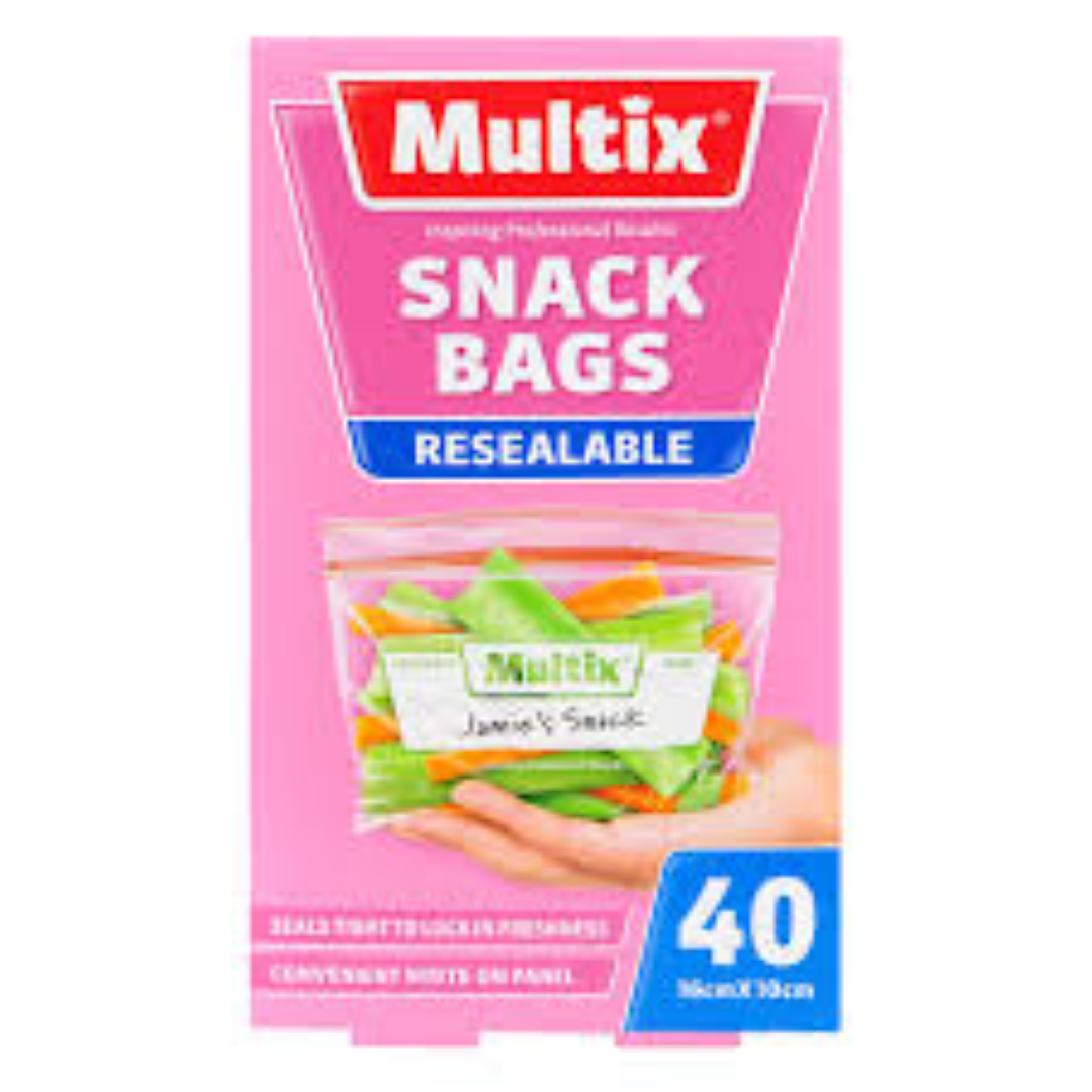 MULTIX QUICK SEAL SNACK BAGS (40 S)
